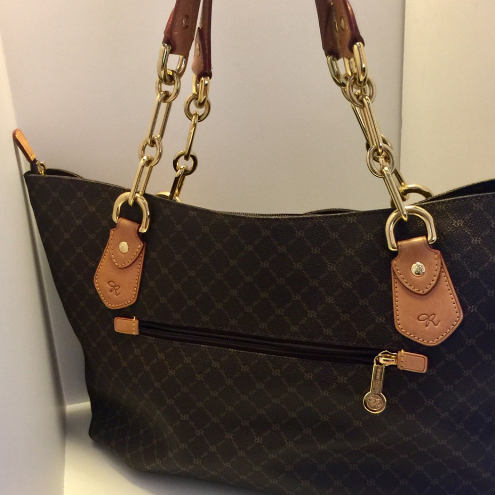 **** SOLD ******     Rioni Monogram Tote - Picture 4 of 8